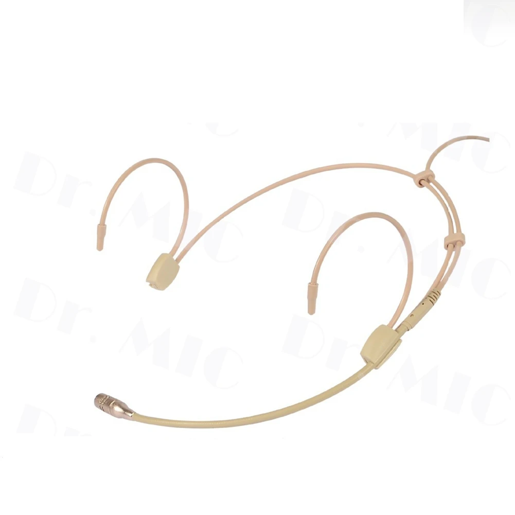 Microfone Earhook com tampa, Headset Headworn, condensador omnidirecional, microfone cartucho