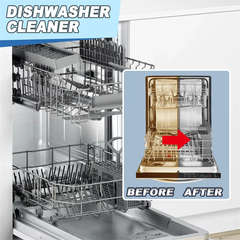 20pcs Dishwasher Cleaner Strong Oil Stain Removal Descaling Detergent Tablets Kitchen Cleaning Tools Dishwasher Cleaning dishwasher cleaner