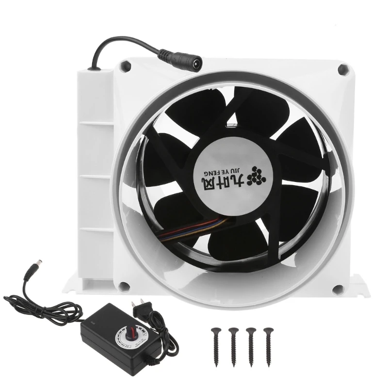 

16W Exhaust Fan Duct Fan Window Air Boosters Air Ventilator Adjustable Speed