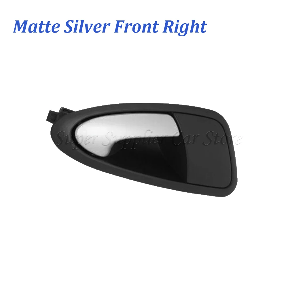 Poignée De Porte Intérieure Droite Pour SEAT (2008-2017) - Référence 6J0837114A, En ABS, Design Noir Et Chromé - Remplacement Direct