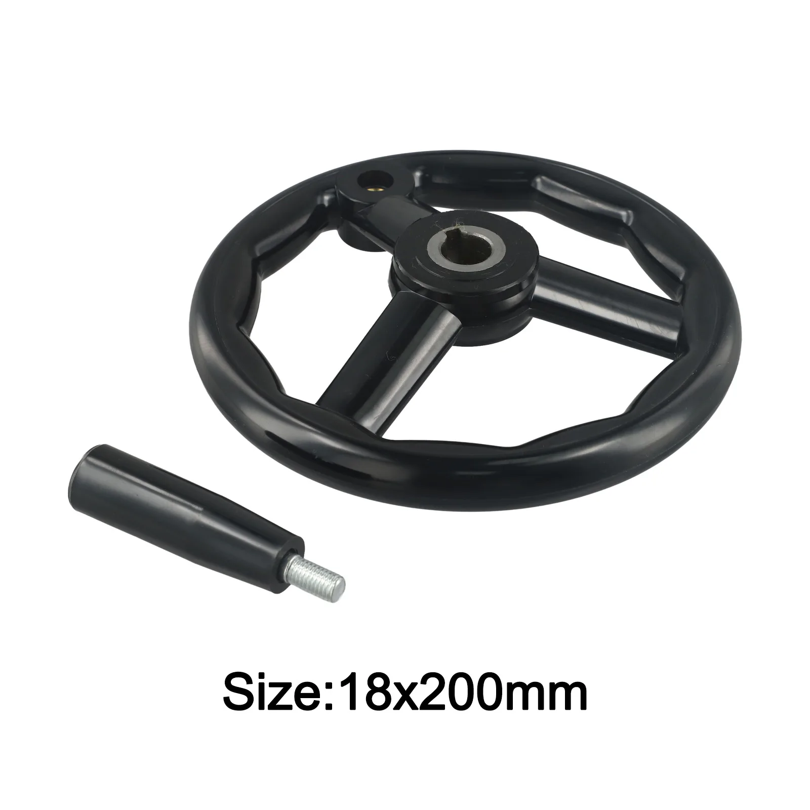 D125/200/100/160mm 3 Spoke Hand Wheel Lathe Milling Handwheel With Revolving Handle Milling Machine Lathes Grinders 1pc