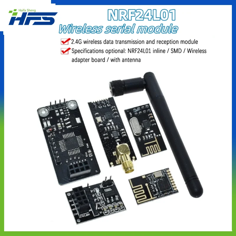 

NRF24L01+ 2.4G wireless data transmission module 2.4GHz NRF24L01 upgrade version NRF24L01+PA+LNA 1000 Meters For Arduino