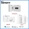 SONOFF RF Bridge R2 433MHz RF Wi-Fi Wireless Gateway Smart Scene Home Security Support DW2-RF PIR3-RF Sensor Via EWeLink Alexa 1