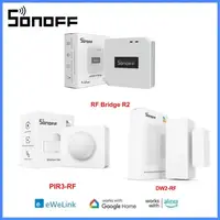 SONOFF RF Bridge R2 433MHz RF Wi-Fi Wireless Gateway Smart Scene Home Security Support DW2-RF PIR3-RF Sensor Via EWeLink Alexa 1