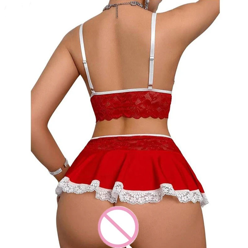 Women's Short Slim Fit Mini Sexy Half Skirt Casual Lace Patchwork Ultra A-line Skirt Party Mini Ruffle Skirt 5