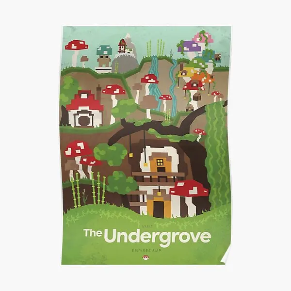

Visit The Undergrove Poster Decoration Room Modern Mural Wall Decor Picture Art Vintage Home Painting Funny Print No Frame