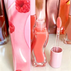 Hydrating Plumping Lip Gloss Set - Shiny, Long - Lasting, Non - Sticky Lip Care Kit (Raspberry Swirl)