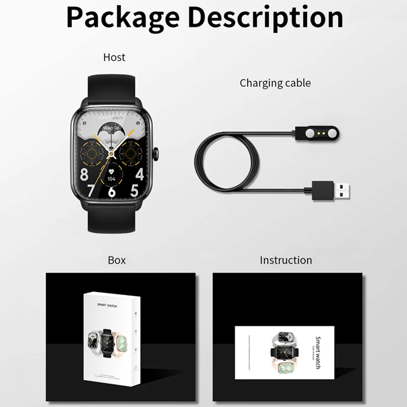 Ivanony Ʈ ġ KT65 VS C61 Smartwatch 1.9 ġ ü ȭ  ȭ   100   ƮϽ 