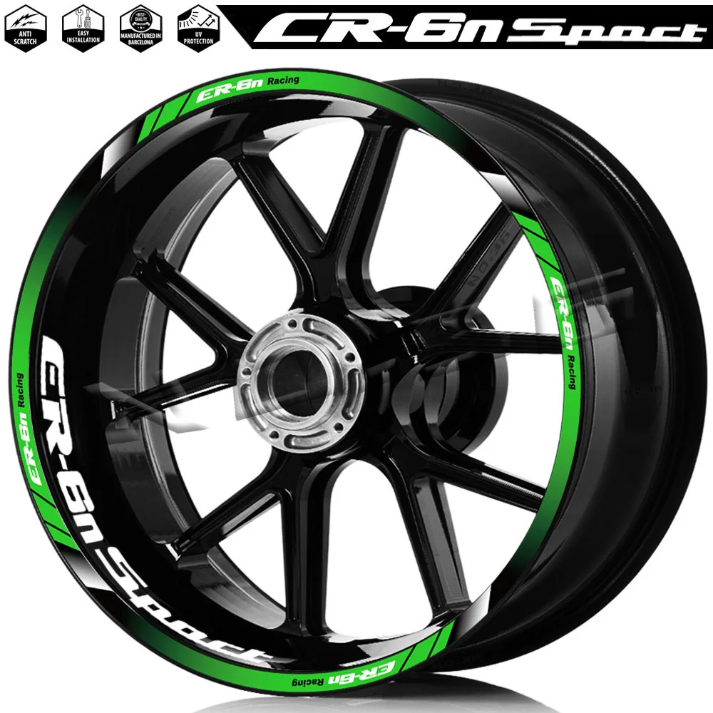 For ER-6N Motorcycle Wheel Sticker Rim Decal Accessories