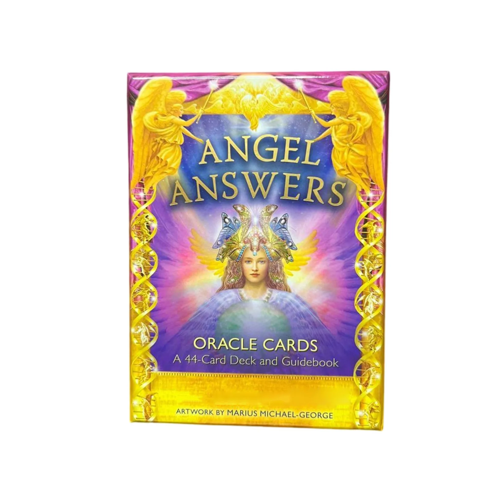 Angel Answers Oracle 44-Card And Guidebook Kids Birthday Party Gift For Christmas Holidays Birthdays Halloween children toys,festival decorations,children reading books