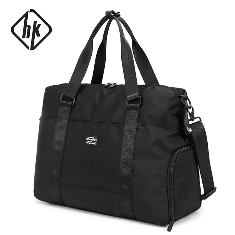 

HK Large Capacity Foldable Travel Bag For Short-distance Casual Luggage Handbag For Men And Women Protable Cross Bag Unisex