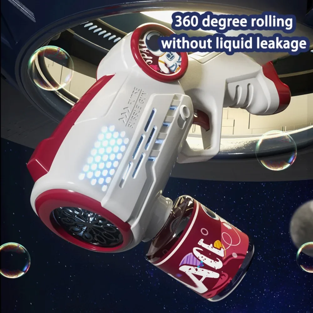 Fully Automatic Bubble Machine Children Toys Electric Soap Blower Electric Bubbles Maker with Lights Kids Gift Party Games 4