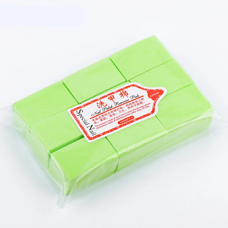 Nail Polish Remover Wipes Cleaning Lint Free Paper Pad Soak off Manicure tool