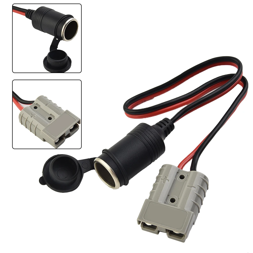 50 Amp For Anderson Plug To 16A Female Cigarette Socket Adaptor 300mm 12/24v 12AWG For Refrigerator Caravan Camping Trailer anderson plug cigarette socket adaptor