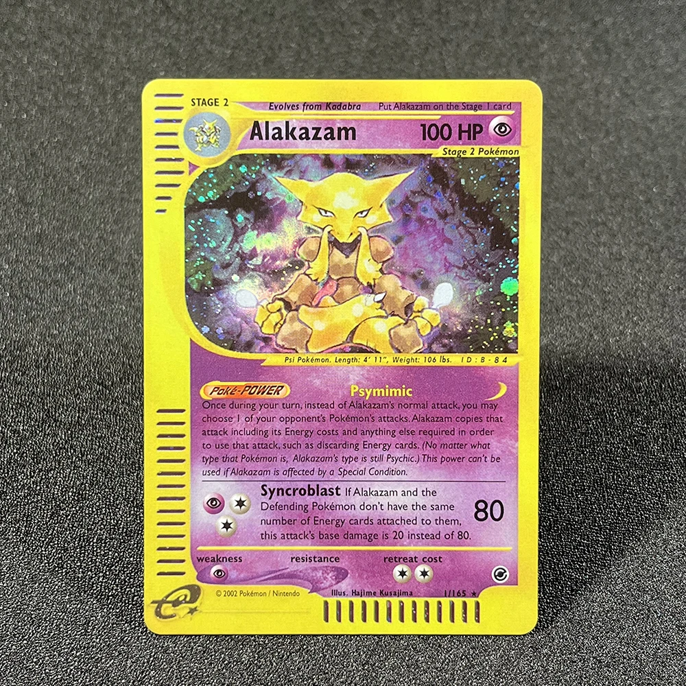 thumbnail image 1 of Pokémon Flash Cards E-Card Expedition (EX) Charizard Blastoise Venusaur Mewtwo Machamp Gengar Game Collection PTCG E Proxy Cards, 1 of 5