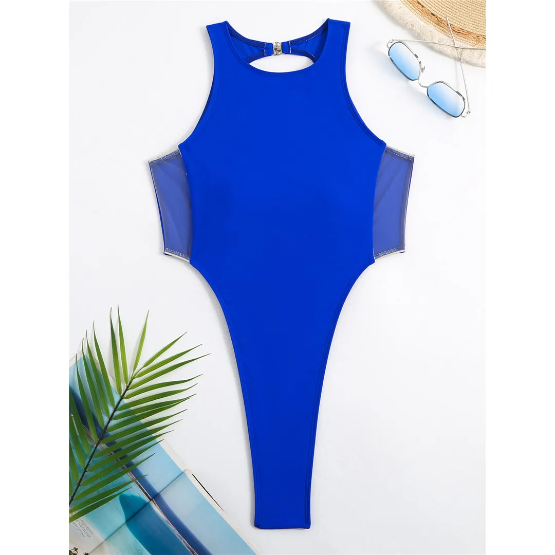 2025 Sexy Extreme Mini Micro Thong Backless High Leg Cut Women Swimwear One Piece Swimsuit Female Bather Bathing Suit Swim K4633