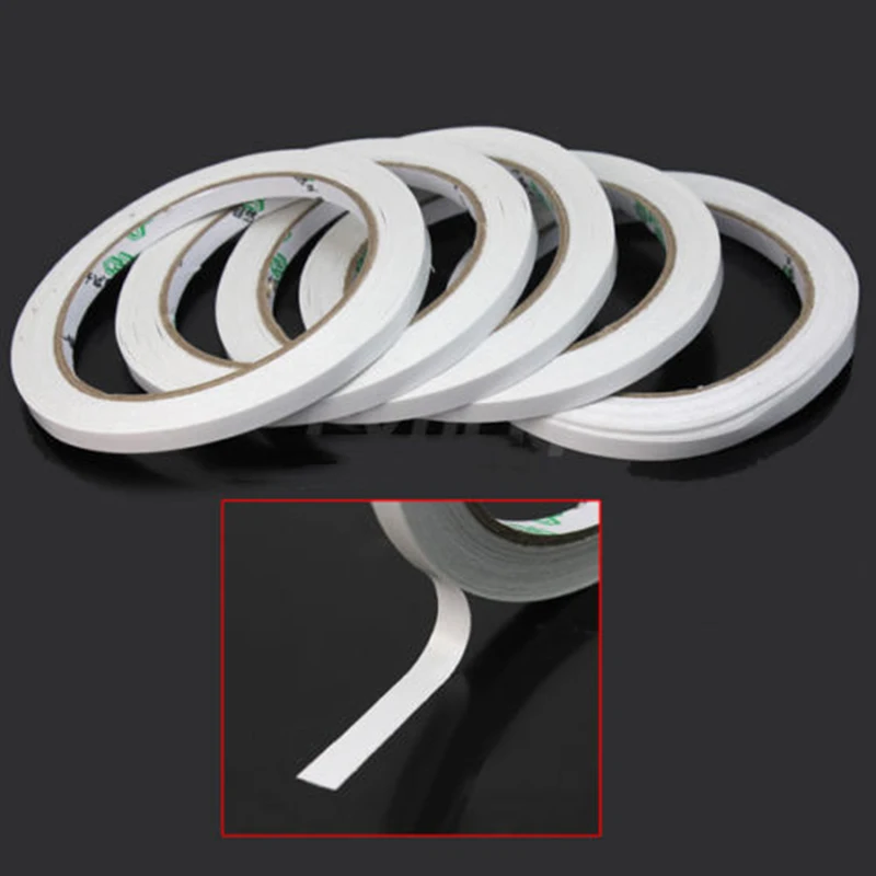 10 Rolls Double Sided Tape 8M Ultra-thin Strong Adhesive Tape Home Office  School Double Sided Tape Strips Craft Sticky Paper - AliExpress