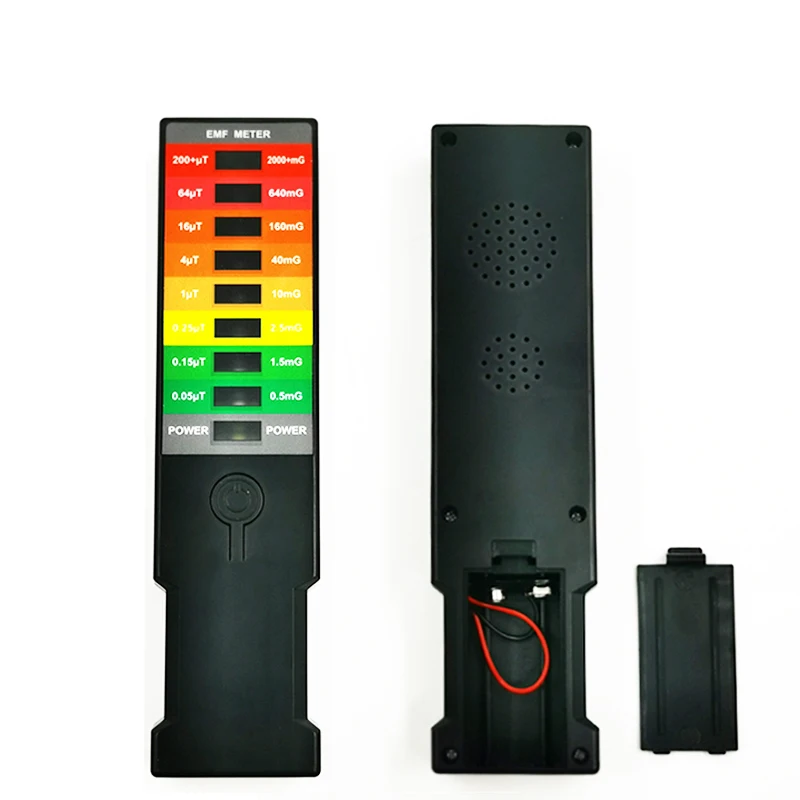 Electromagnetic Field EMF Meter emf meter tester Ghost Hunting Detector Portable EMF Magnetic Field Detector 8 LED Gauss Meter