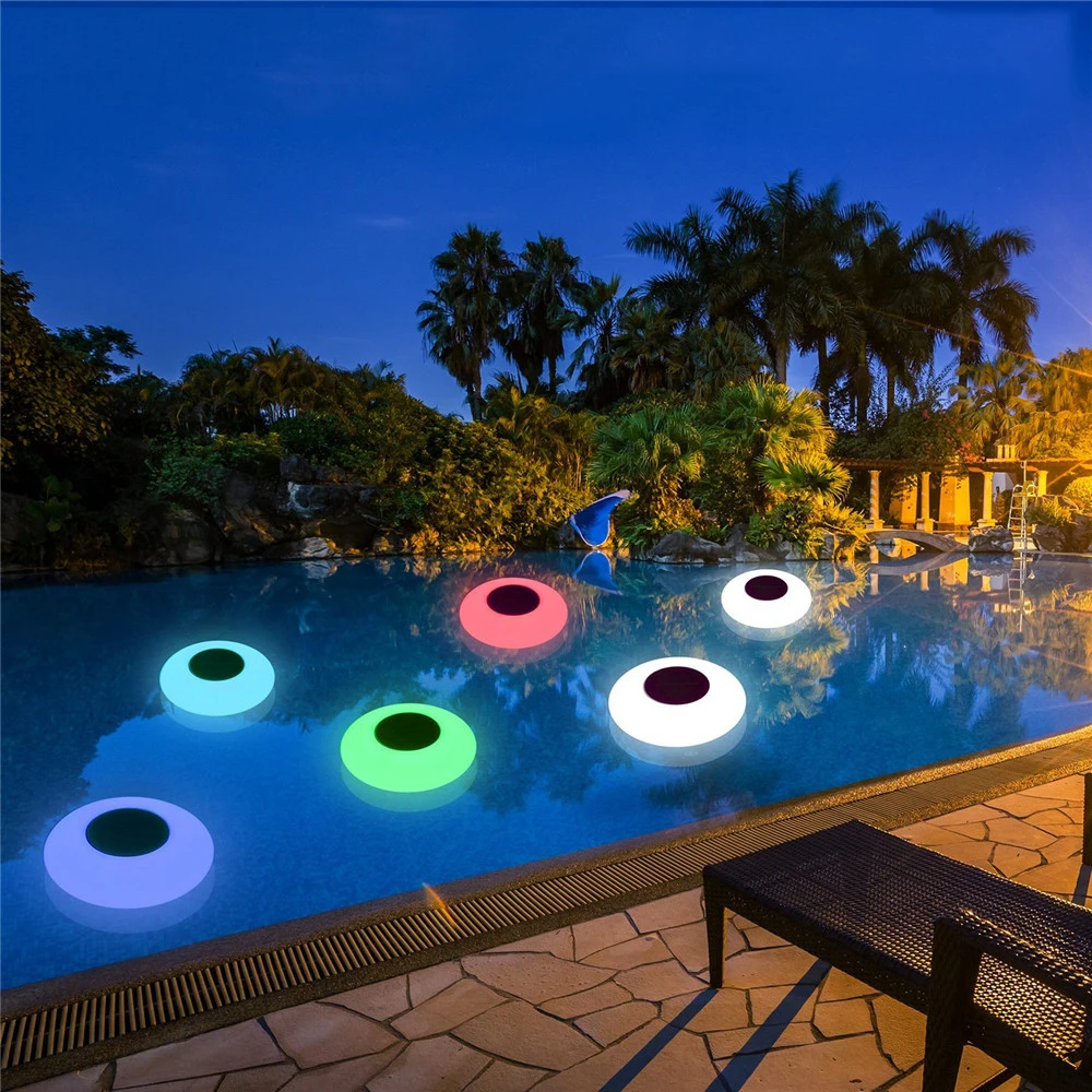 Luci per piscine galleggianti ad energia solare colori per esterni che  cambiano luci per laghetti da giardino lampada solare per la deriva  dell'acqua decorazione della piscina del Patio