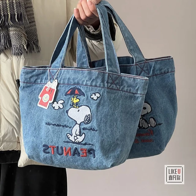 Denim Logo Tote Bag