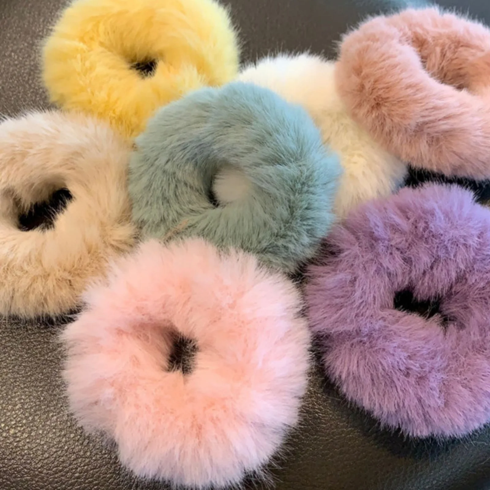 Vibrant Plush Hair Scrunchies Set - 20PCS Soft & Stylish Hair Accessories