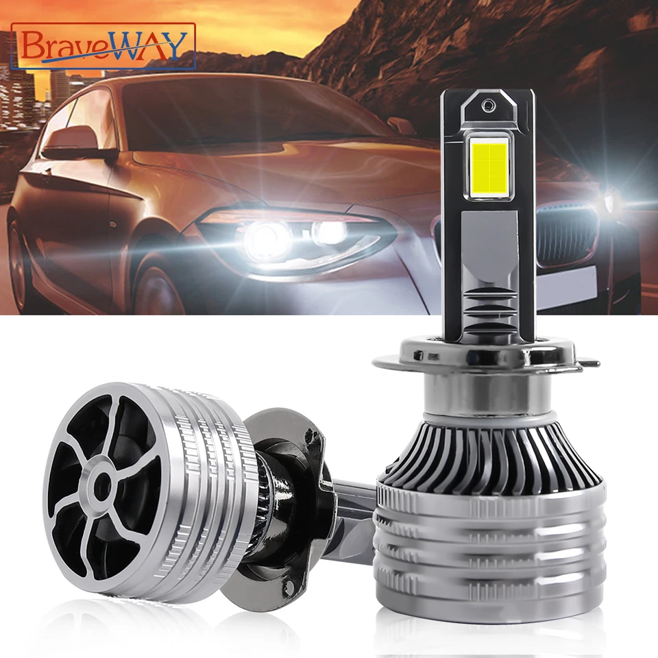 BraveWay H11 Bombillas LED para bombillas de coche faro automático