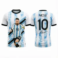 2026 Messi Argentina Team Football Jersey Match & Training Kit Summer Sports Men's T-Shirt Children's Clothing Tee Y2k Woman ﻿ 2
