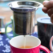 

304 Stainless Steel Reusable Tea Infuser Tea Strainer Teapot Loose Kitchen Accessories Tea Leaf Spice Tea Filter Handle Clip