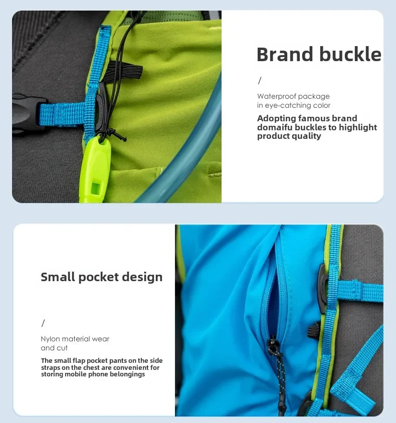 Hydration Backpack Hydration Pack JUNGLE KING 15L Trail Running Backpack Lightweight Hydration Pack Outdoor Sports Rucksack for Ultra Trail Run Cycling Hiking Bag