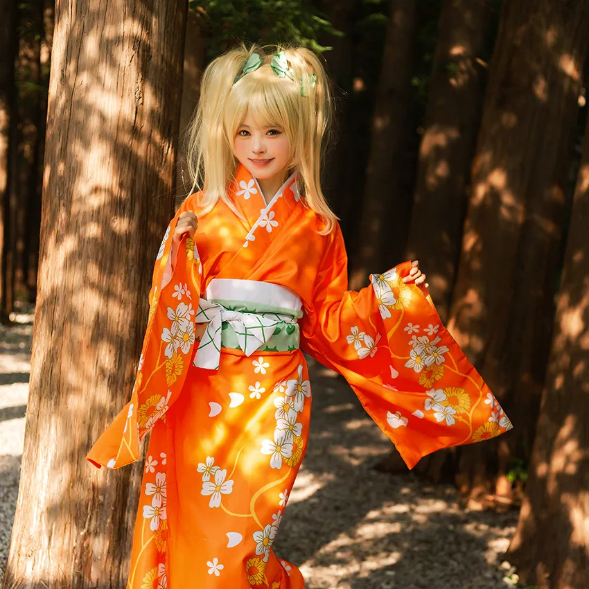 

Super Danganronpa 2 Saionji Hiyoko Kimono Cosplay Set Anime Cosplay Costume