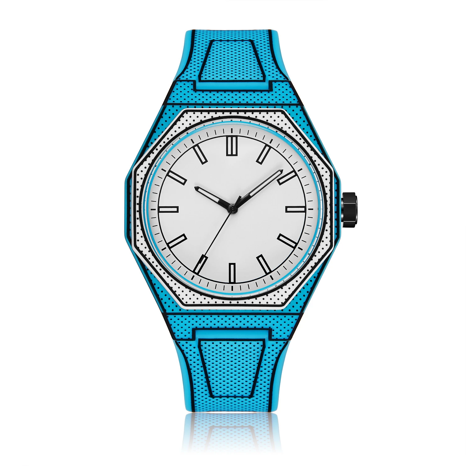 ساعة رجالية خفيفة الوزن مصنوعة من مادة البولي كربو...