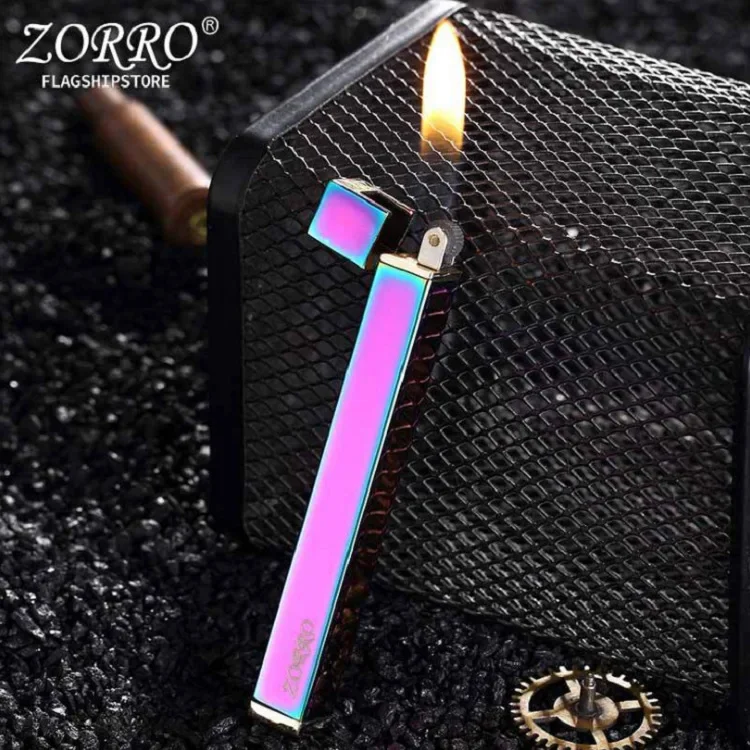 

Gas Lighters Unusual Flames Metal Windproof Cigar Cigarette Lighter Smoking Accessory Long Portable Butane Gadgets for Men