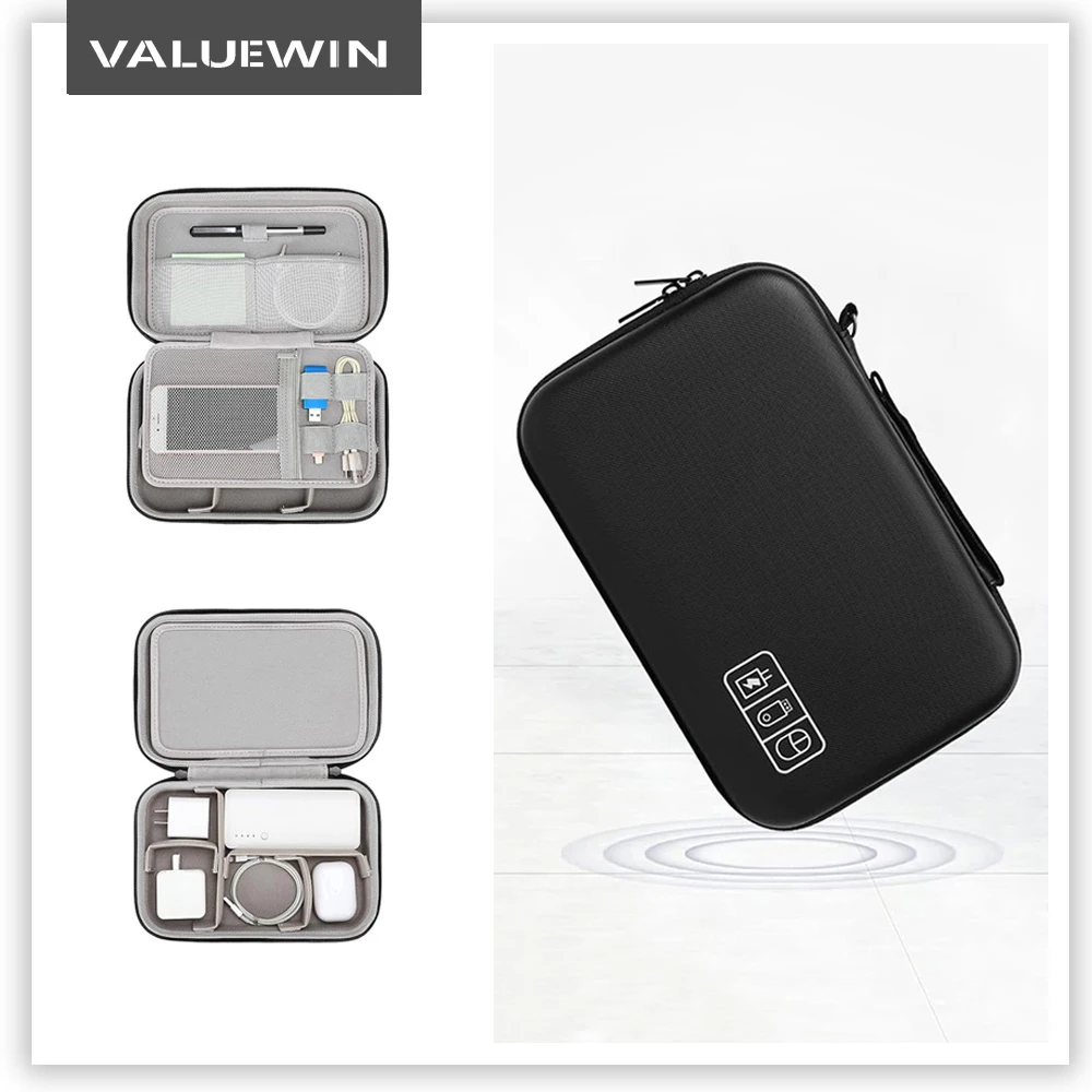 Portable Hard Shell Digital Gadgets Storage Bag Electronics Case Earphone Charger Case Data Cable bags USB Disk Organizer electronic accessories case,digital accessories bag