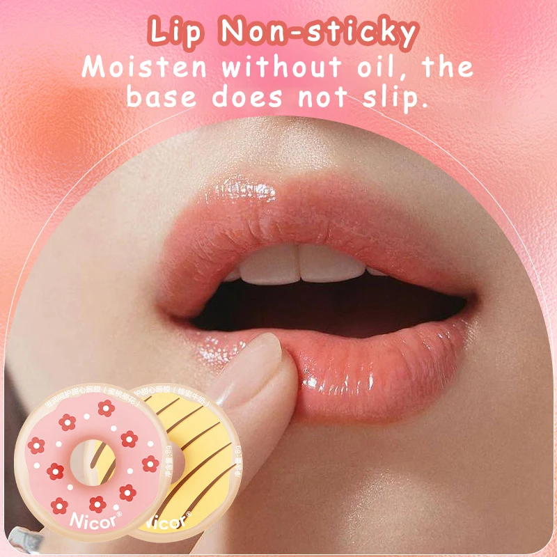 Donut Lip Gloss Lip Balm Women Cosmetics