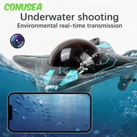 6Ch Rc Boat Submarine with Camera Underwater Remote Control Wifi Fpv Remote Control Boats Radio Control Toys for Children Gifts 1