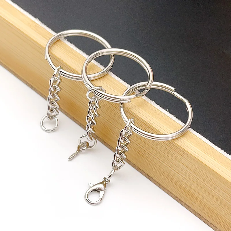 Keychain + Ring Flat 25mm Gold - DIY Gift Sets