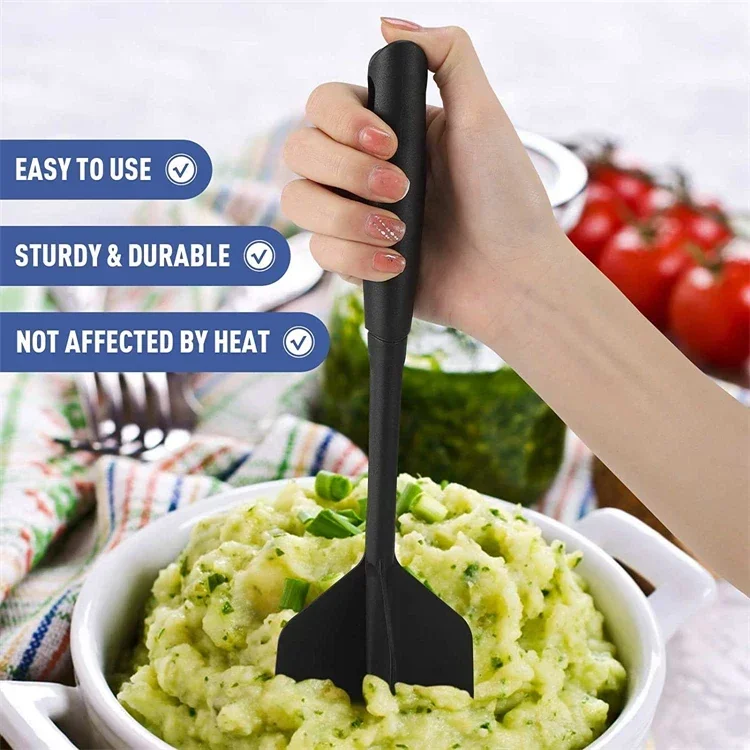 1pcs Kitchen Meat Chopper Ground Beef Masher Mixing, Grinding and Pounding Spatula Meat Scraper for Mincing Meat
