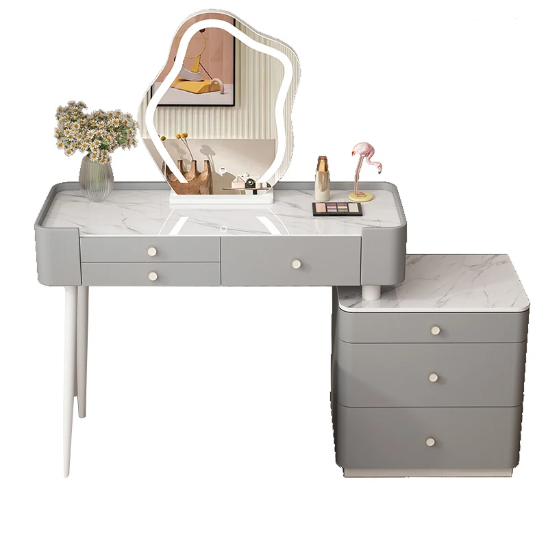 

Cream wind bedroom dresser closet integrated modern simple master bedroom luxury dressing table solid wood Nordic dressing table