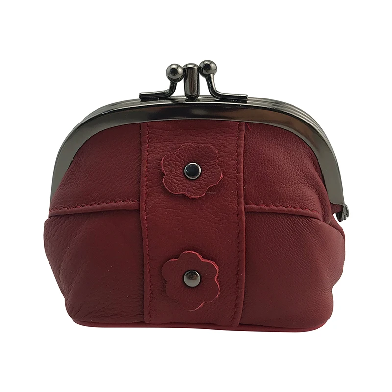 BELLO TUTTI New Leather Coin Purse Women Small Wallets Original Genuine Sheepskin Change Purse Card Holder Coin Wallet