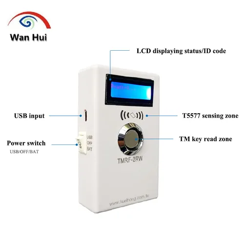 RFID 복사기, TMRF-2RW iButton, DS1990A 프로그래머 복사기, 마커 레코더, RFID 리더 라이터, T5577 카드 포함, 125KHz 3