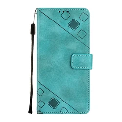 Leather Phone Wallet Case & Stand with Card Flip Cover for Infinix Smart 8 (YB - F - green)