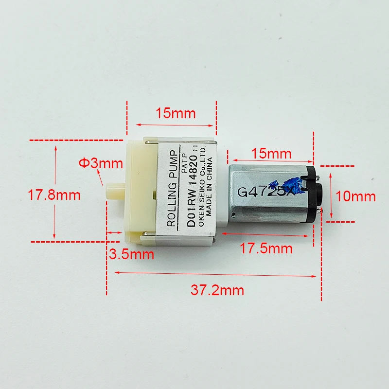 Mini Air Pump M20 Japan OKEN SEIKO D01RW DC1.5-3.7V 0.09L/min Precision Instrument Aquarium Sphygmomanometer Monitor Oxygen Pump