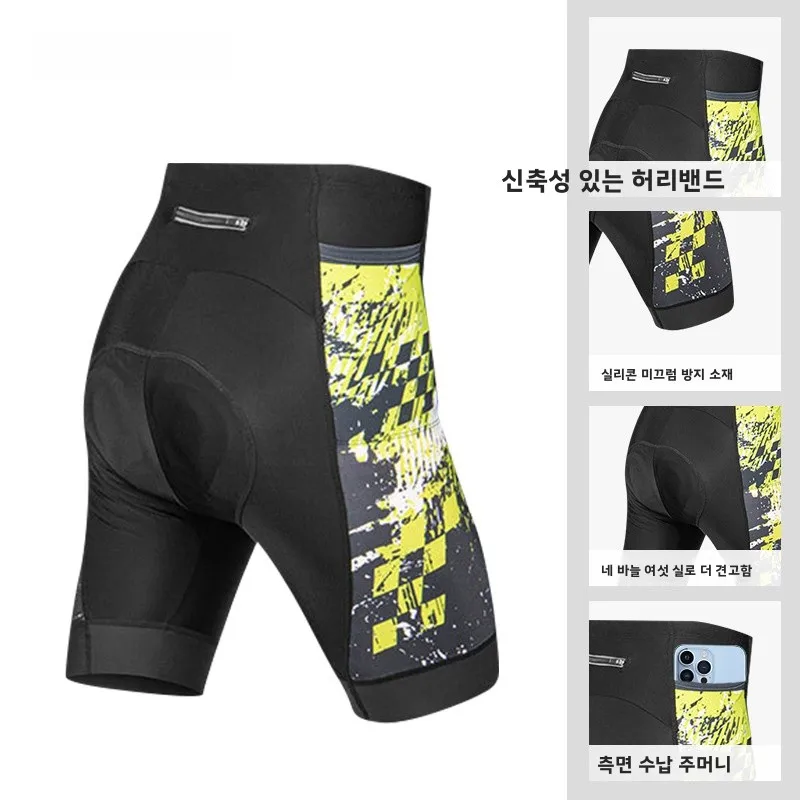 유니섹스 산악 자전거 라이딩 반바지 속건성 아웃도어 웨어 사이클링 팬츠 패딩 시트 남녀 공용 봄 가을 편안한 핏