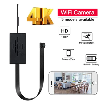 4K DIY Wireless WiFi Camera Mobile APP Remote Viewing Built-in Battery 1080P Pixel Security Network IP Camera 2.0MP 1