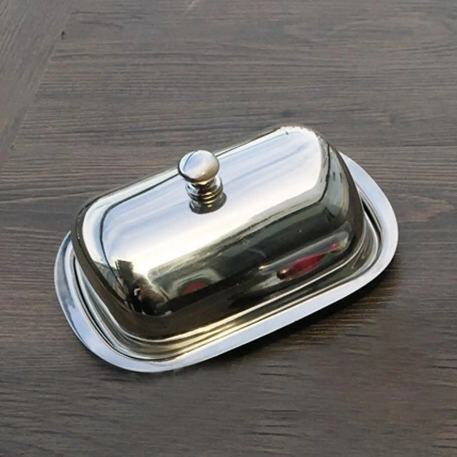 Butter Dish Dessert Plate Sturdy with Lid Multifunctional Butter Container Cheese Keeper for Restaurant Hotel Biscuits