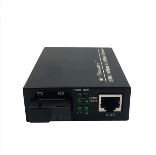 Unmanaged 48V POE Switch 1*10/100/1000Base-TX PoE ports With 1 Port Fiber, External 65W reyee 5 port gigabit unmanaged switch 5 gigabit rj45 ports plastic case