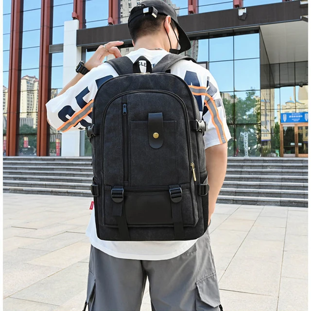 Outdoor Travel Backpack Men's Leisure Hiking Canvas Backpacks Large  Capacity Schoolbag mochila escolar New Casual mochila hombre - AliExpress