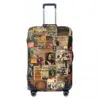 Rock N' Roll Stories Collage Suitcase Cover Music Fun Business Protection Luggage Case Flight Travel Luggage Cover Dust Proof 2