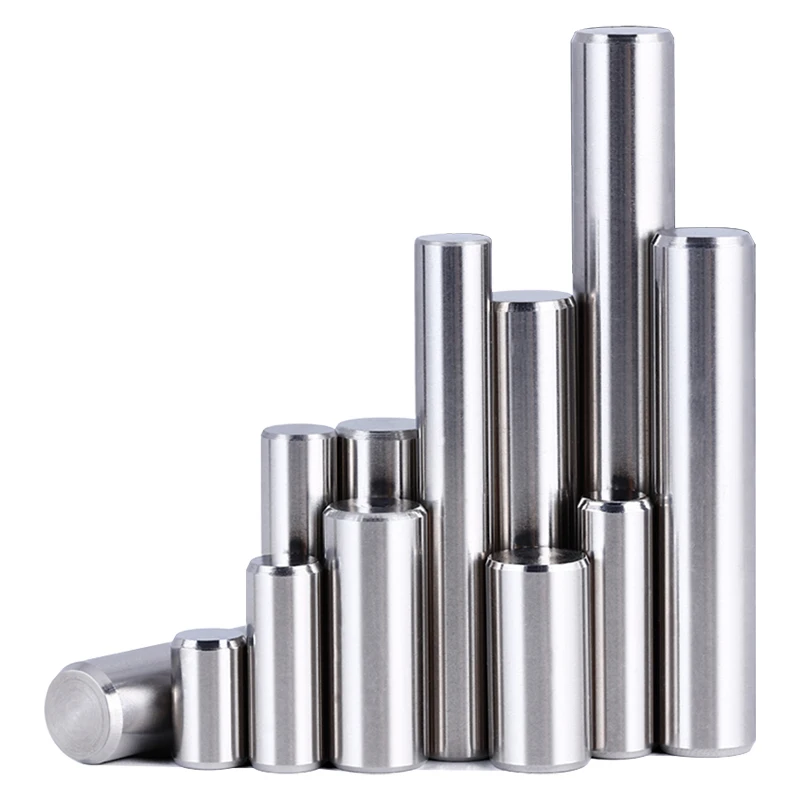 1000 PCS 304 stainless steel fixing pin M1 M1.5 M2 M2.5 M3 3MM-30MM double chamfered flat head cylindrical solid locating dowel