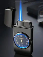  Windproof Butane Gas Lighters Turbo Lighters Unusual Lighters Metal Watch Lighters Men's Gadget Gift Cigarette Cigar Lighters 